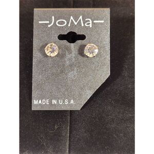 (3 for $15) Joma Silvertone Australian Crystal Stud Earrings- NEW